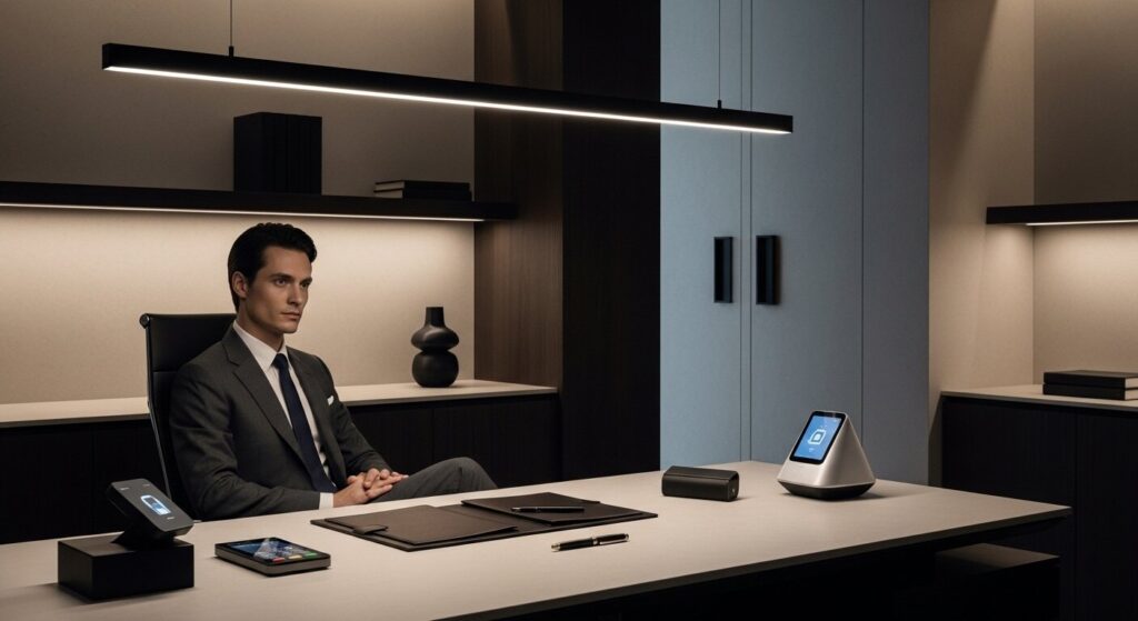  Future of AI powered travel agencies advanced interface showing voice booking, blockchain payments and personalized AI travel assistants