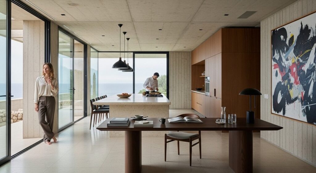 Luxury lifestyle 2025 culinary experience featuring private chef and premium organic ingredients representing health-focused affluence