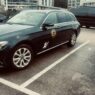 Chauffeur service Zurich Mercedes S-Class Paradeplatz banking district executive transport cryptocurrency payment