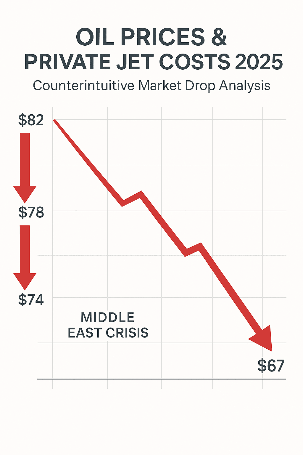 Oil Prices Private Jet Costs 2025: Fuel Crash Cuts Charter Rates 21 Oil prices private jet costs 2025 counterintuitive market drop analysis Image