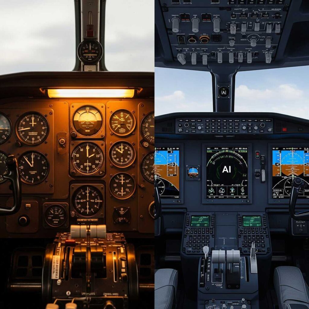 AI private aviation technology comparison showing smart flight systems evolution