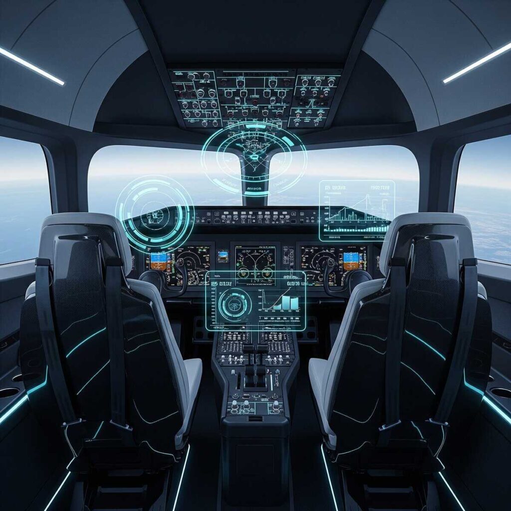  autonomous private aircraft future AI technology cockpit with advanced automation systems