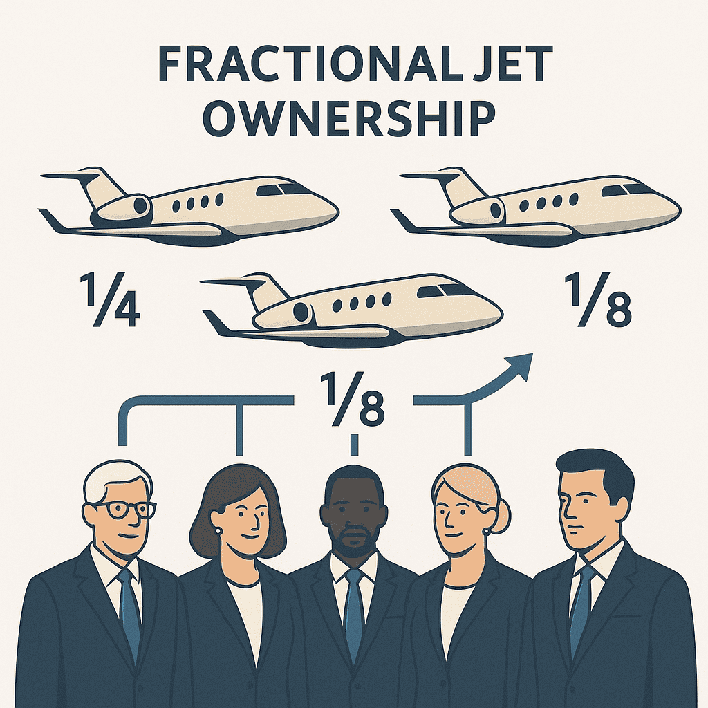 Private jet market 2025 fractional ownership revolution concept 