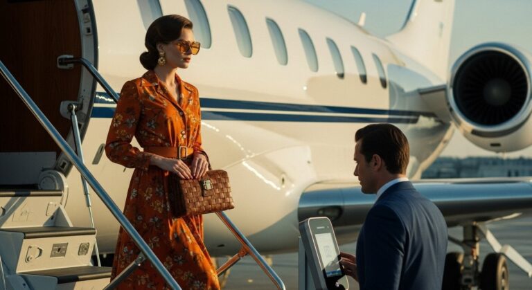 decentralized identity biometric scanner luxury private jet terminal