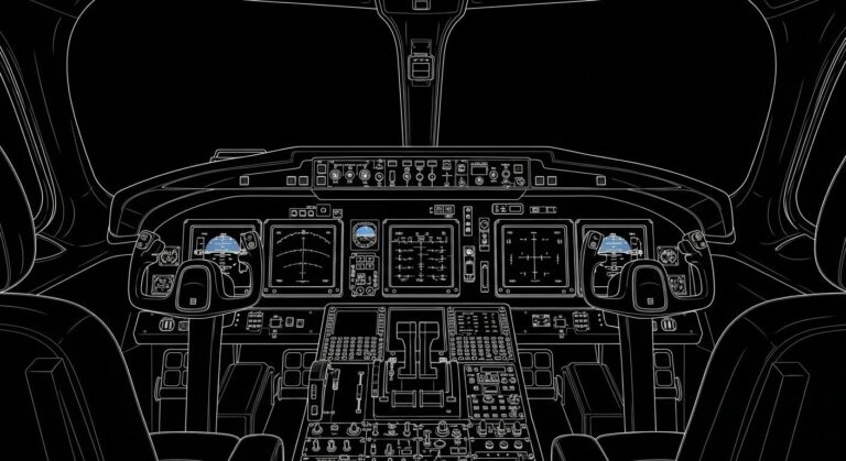 Insert Image 1 Here: Image: Modern private jet cockpit with advanced safety displays, AI monitoring systems, clean high-tech interface Alt Text: Private jet safety 2025 advanced cockpit technology showing AI monitoring and predictive safety systems Title: "Private Jet Safety 2025: AI-Powered Safety Technology"