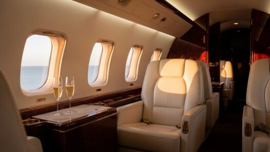 luxury travel advisor cost breakdown showing private jet interior with premium amenities/ Luxury Travel Advisor Cost
