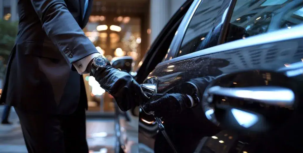 tinted luxury vehicle with discretion