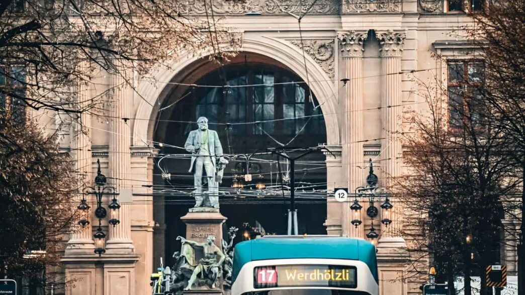 Bahnhofstrasse Zurich luxury shopping street view