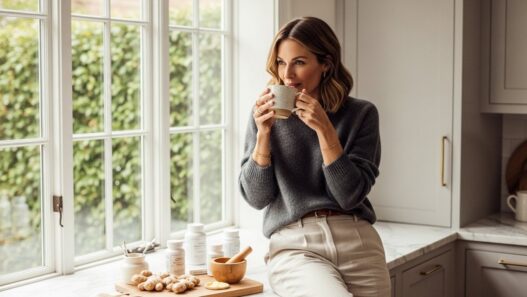 Woman experiencing ozempic nausea relief using natural remedies wellness lifestyle