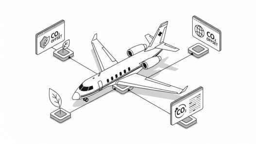 PrivateCharterX blockchain CO₂ offset certificate showing how private jet travelers balance emissions with sustainable solutions