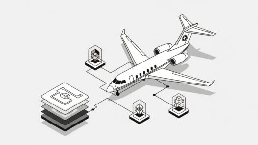 PrivateCharterX is live with a revolutionary blockchain platform for luxury travel, showing private jet and digital network connections