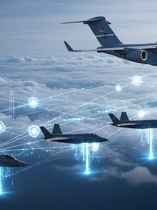 Government aviation transparency blockchain federal fleet oversight hero banner featuring advanced aircraft and digital ledger technology 2025