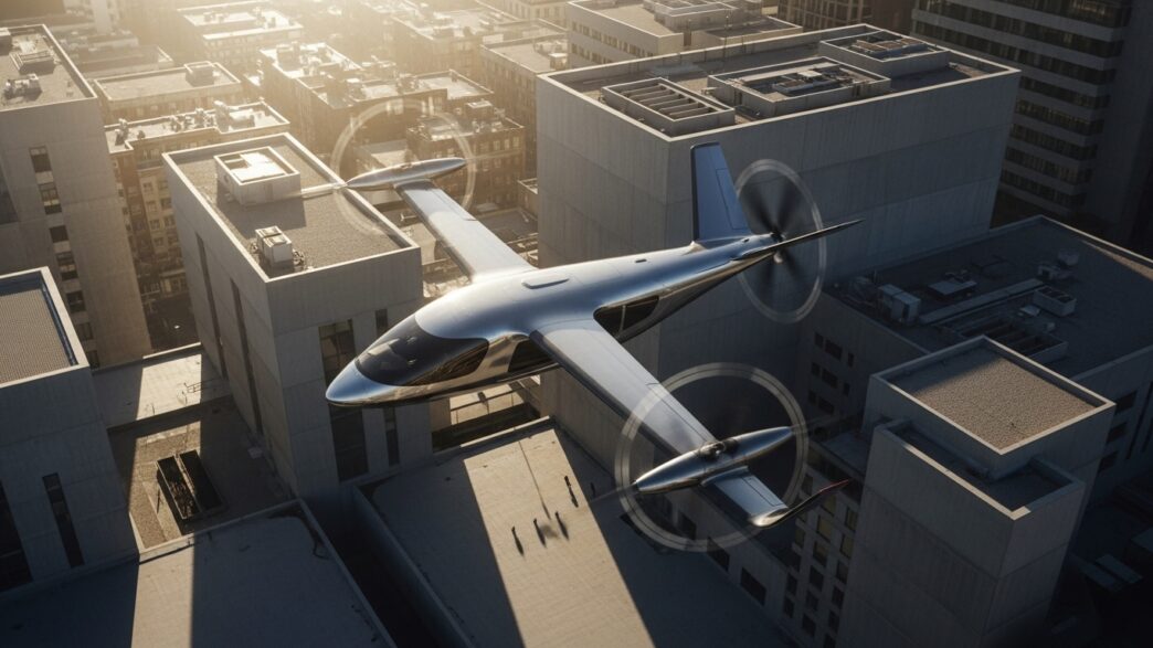 Electric aircraft market 2025 growth projection chart displaying $113 billion current valuation expanding to $984 billion by 2035