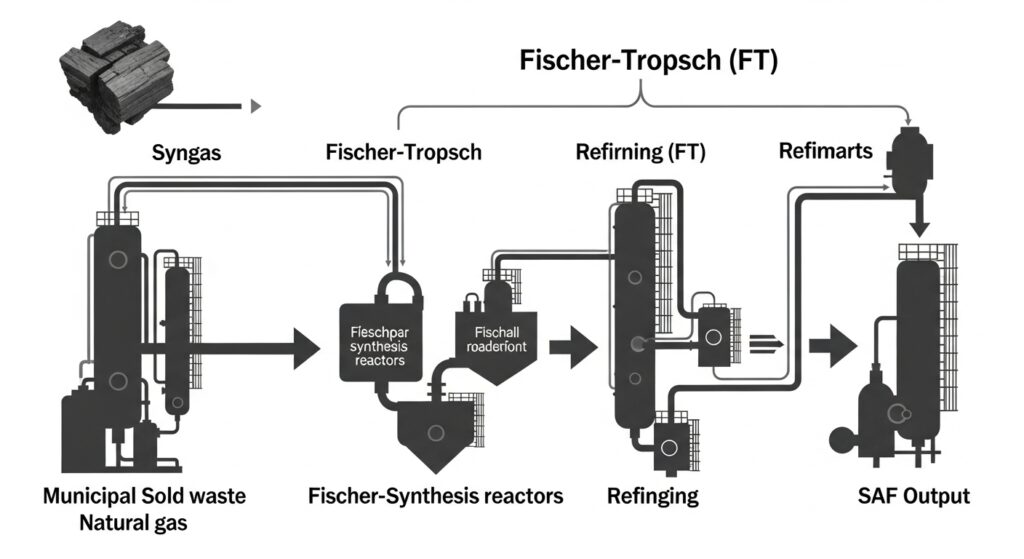 Sustainable Aviation Fuel Market 2025: $2.25B Industry Analysis & Leading Producers Transforming Aviation 23 SAF technology pathways comparison showing HEFA ATJ Fischer-Tropsch production methods for sustainable aviation fuel manufacturing 2025