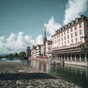 Zurich to St. Moritz transportation options comparing helicopter, private jet, and luxury car travel