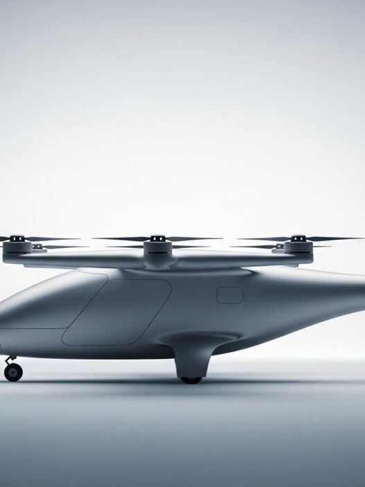 eVTOL market growth visualization showing $90 billion industry expansion by 2035 urban air mobility