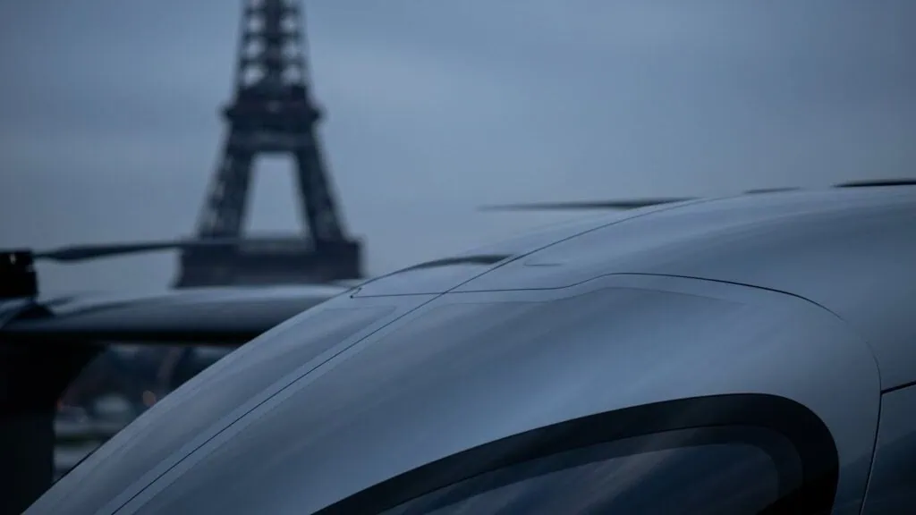 11 eVTOL Vertiports Worldwide: Ultimate Global Infrastructure Map 2025 24 Volocopter eVTOL landing at Paris vertiport infrastructure with Eiffel Tower in background showcasing European urban air mobility ... ined all prompts in the style like the picture minimal