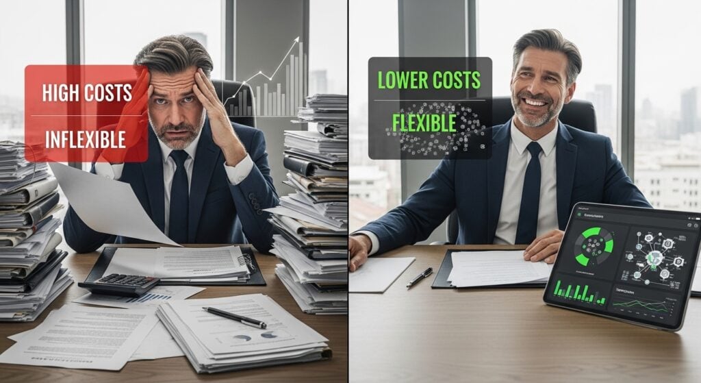 Fractional Jet Ownership vs Tokenization: 7 Game-Changing Differences Since 1987 25 Cost comparison scenario showing fractional jet ownership vs tokenization flexibility advantages for variable usage patterns