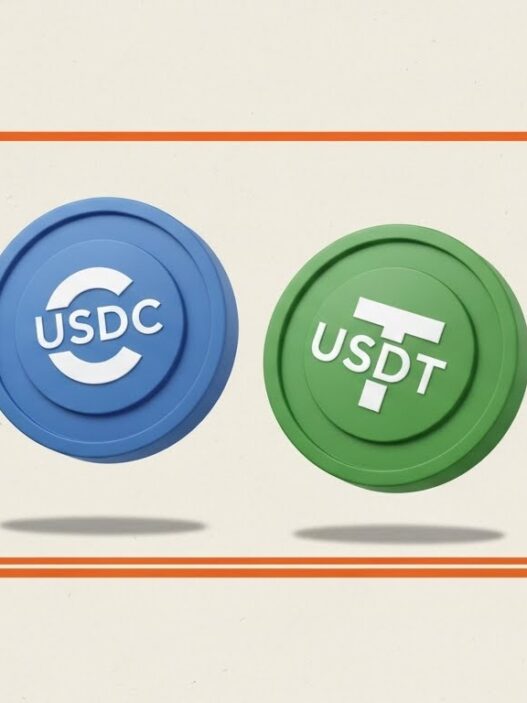 USDC vs USDT stablecoin comparison showing Circle and Tether market dominance 2025