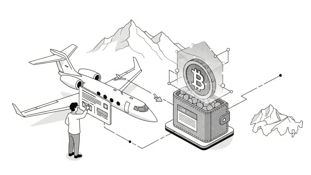 Buy private jet with Bitcoin luxury aviation cryptocurrency payment Gulfstream G650 flying above clouds blockchain technology digital currency private charter 70+ cryptocurrencies accepted ultimate guide 2025