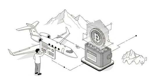 Buy private jet with Bitcoin luxury aviation cryptocurrency payment Gulfstream G650 flying above clouds blockchain technology digital currency private charter 70+ cryptocurrencies accepted ultimate guide 2025