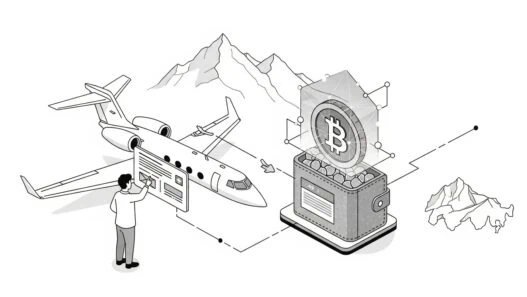 Buy private jet with Bitcoin luxury aviation cryptocurrency payment Gulfstream G650 flying above clouds blockchain technology digital currency private charter 70+ cryptocurrencies accepted ultimate guide 2025