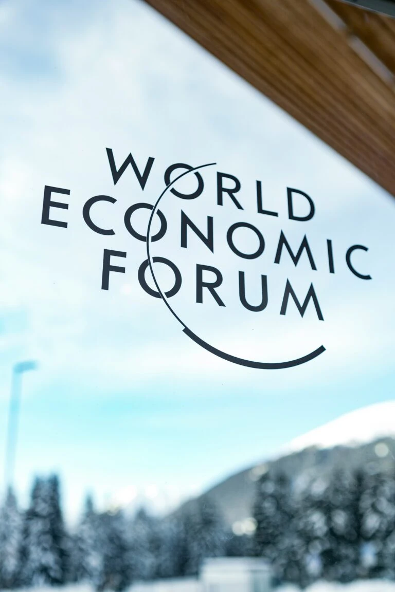 World Economic Forum Davos 2026 Congress Centre with helicopter landing VIP transport Switzerland