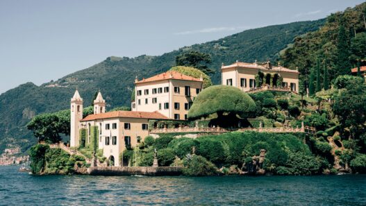 Lake Como Italy Bellagio panorama pearl of the lake luxury villas Italian Alps mountains