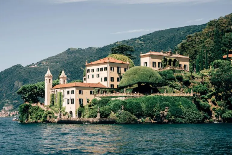 Lake Como Italy Bellagio panorama pearl of the lake luxury villas Italian Alps mountains