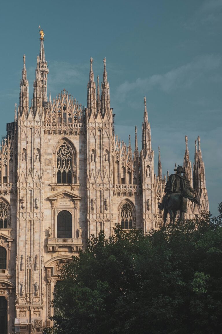 Milan Italy Duomo cathedral Gothic architecture Piazza del Duomo fashion capital Lombardy