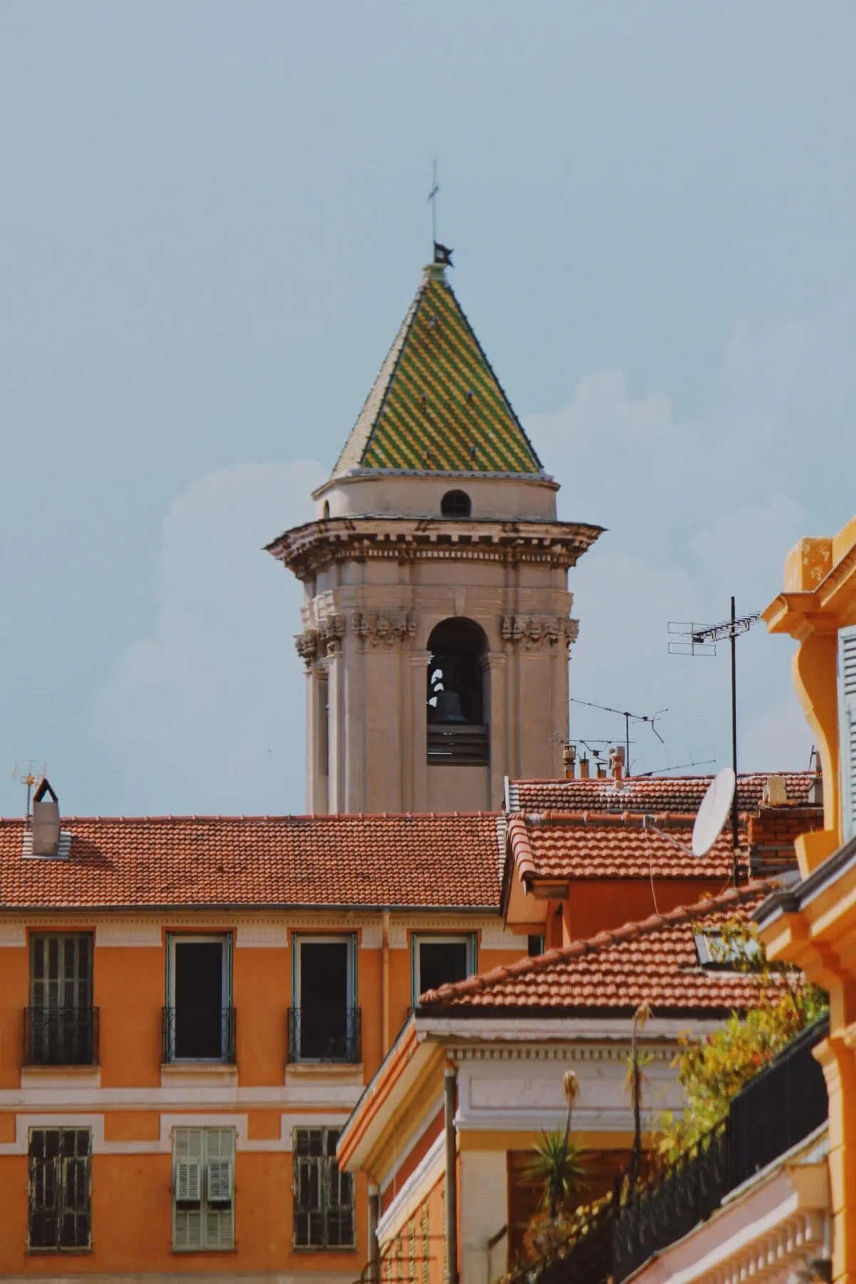 Nice France Vieux Nice old town colorful buildings medieval quarter Côte d'Azur