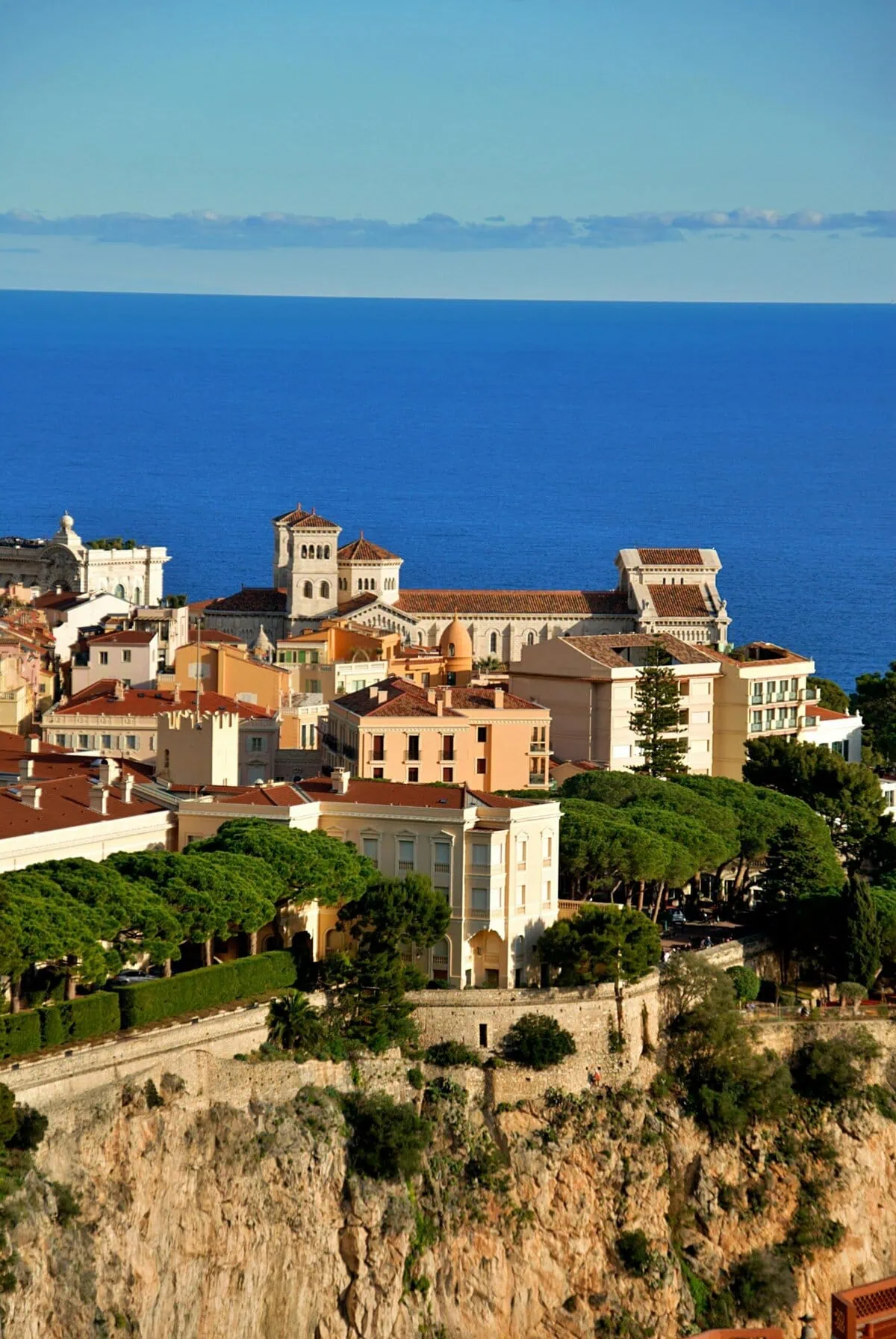 Monaco Prince Palace Royal Grimaldi family fortress Mediterranean French Riviera historic architecture