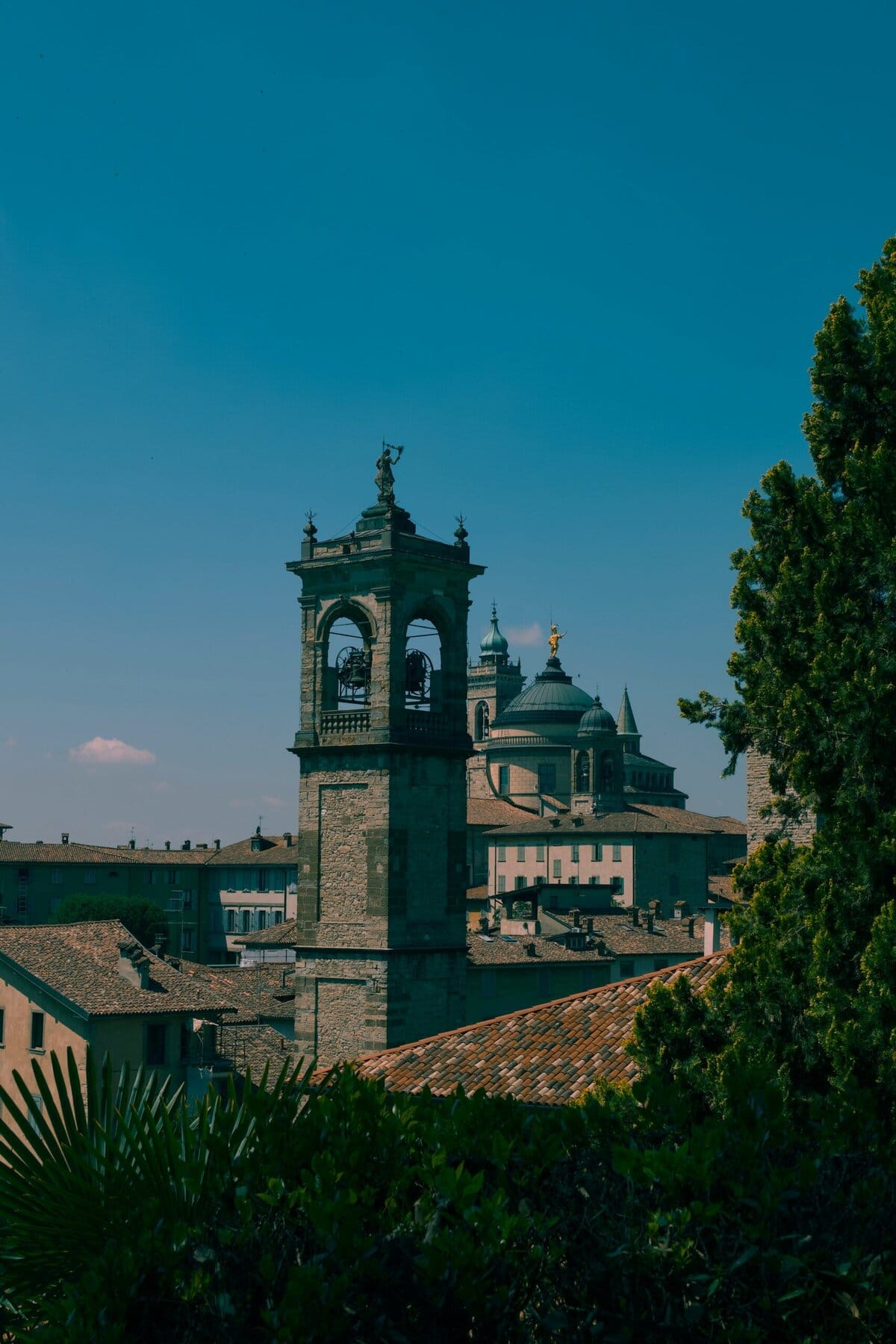 Bergamo funicular cable car Città Alta upper town lower town transport Italy