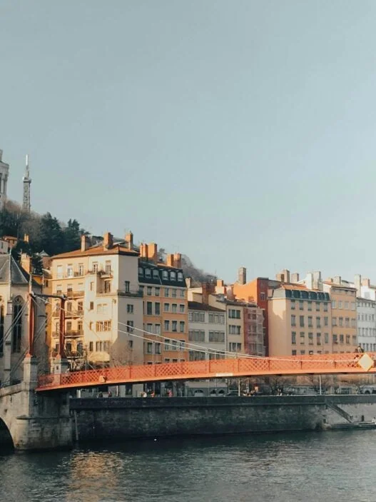 Lyon France Presqu'île peninsula Rhône Saône confluence Bellecour square urban architecture