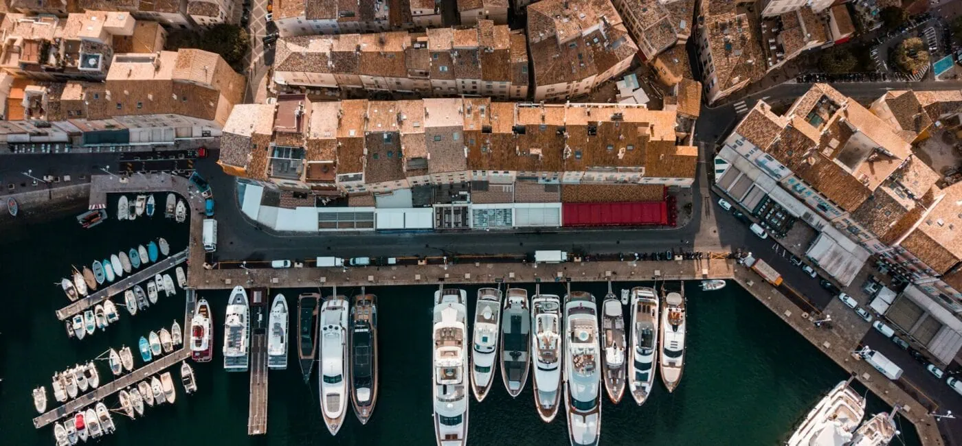St Tropez France port harbor yachts village French Riviera Mediterranean luxury destination